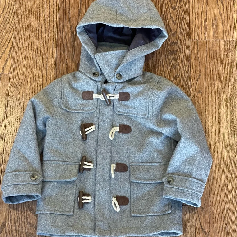 Janie and Jack Wool Toggle Coat- Size 3/4 - Picture 6 of 12